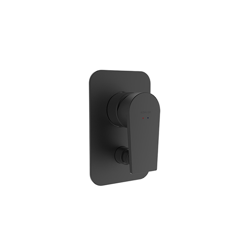 Taut Shower/Bath Mixer with Diverter THIIN-Matte Black