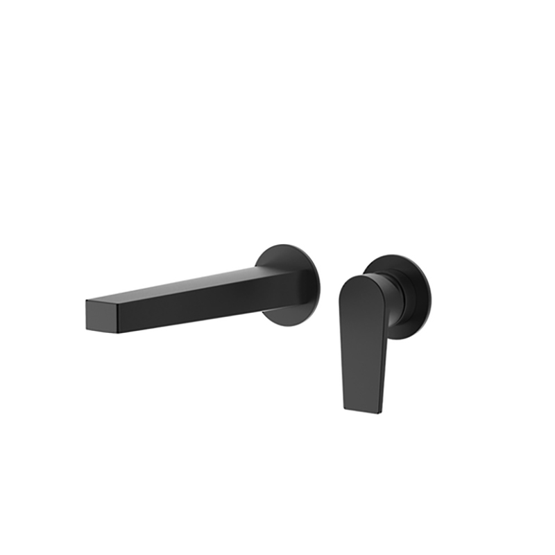 Taut Wall Mount Basin Mixer-Matte Black