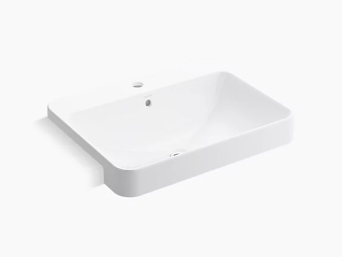 Forefront Rectangular Semi-Recessed Basin