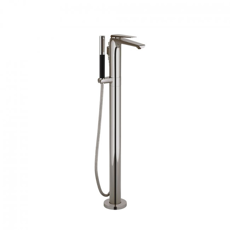 Avid Floor Mount Bath Filler with Handshower-Titanium