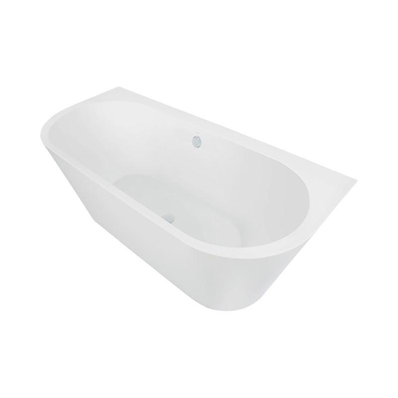 Evok Back-To-Wall Freestanding Bath